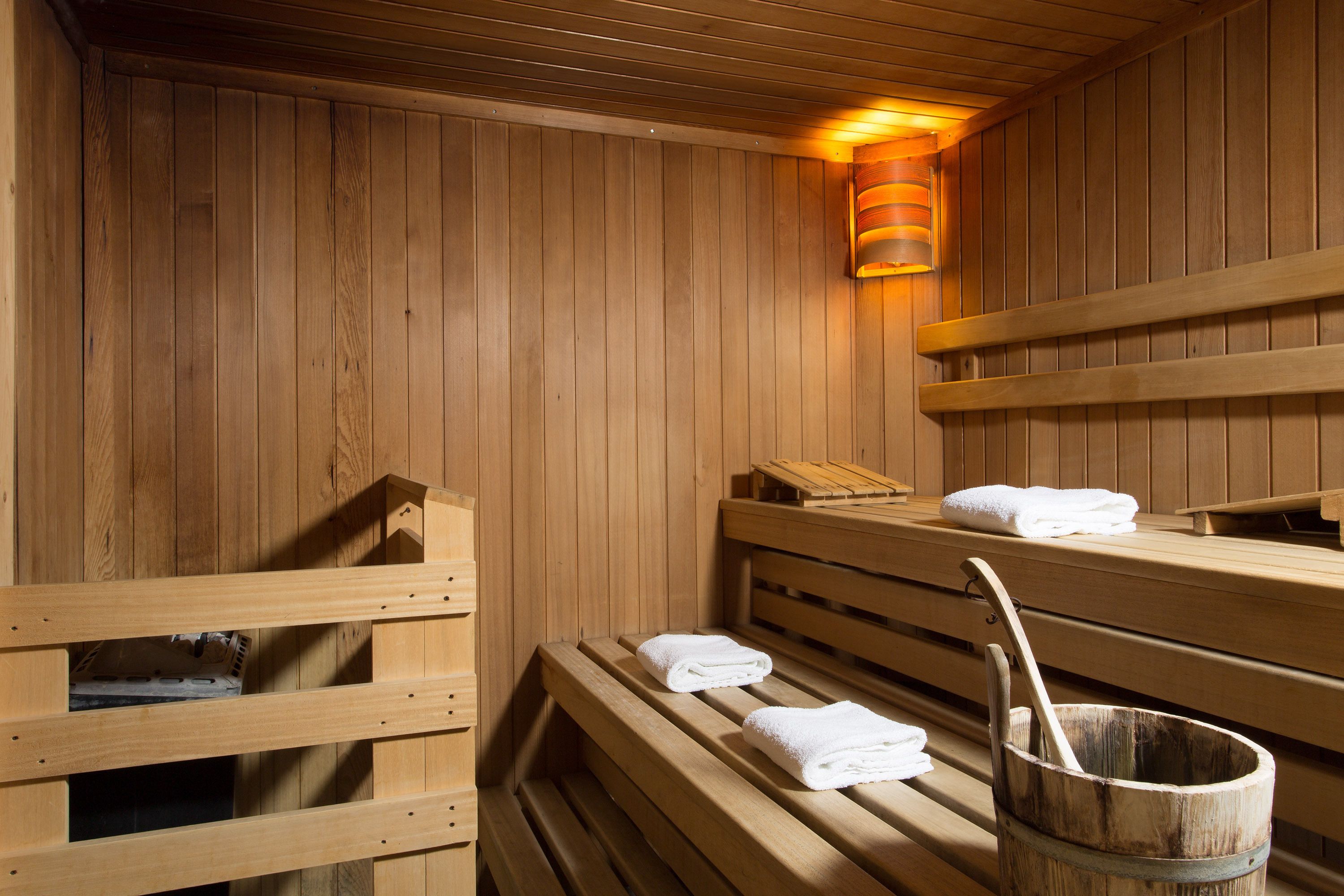 sauna, facials, 1 treatment room, manicures and pedicures, massages