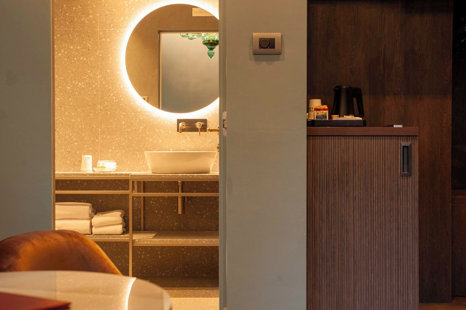 double room charming with 1 sofa bed | bathroom | free toiletries, hair dryer, bidet, towels