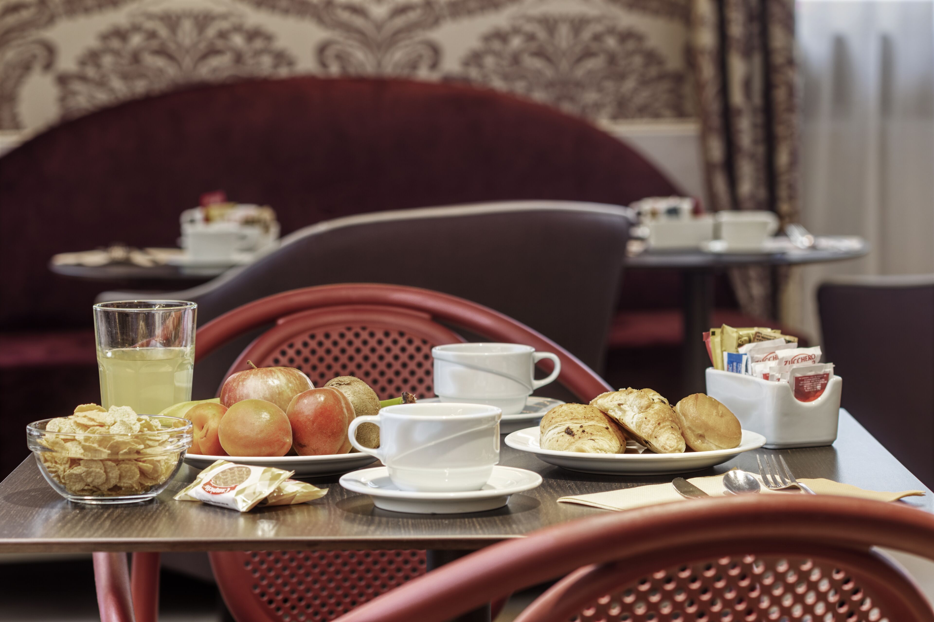 daily buffet breakfast (eur 15 per person)