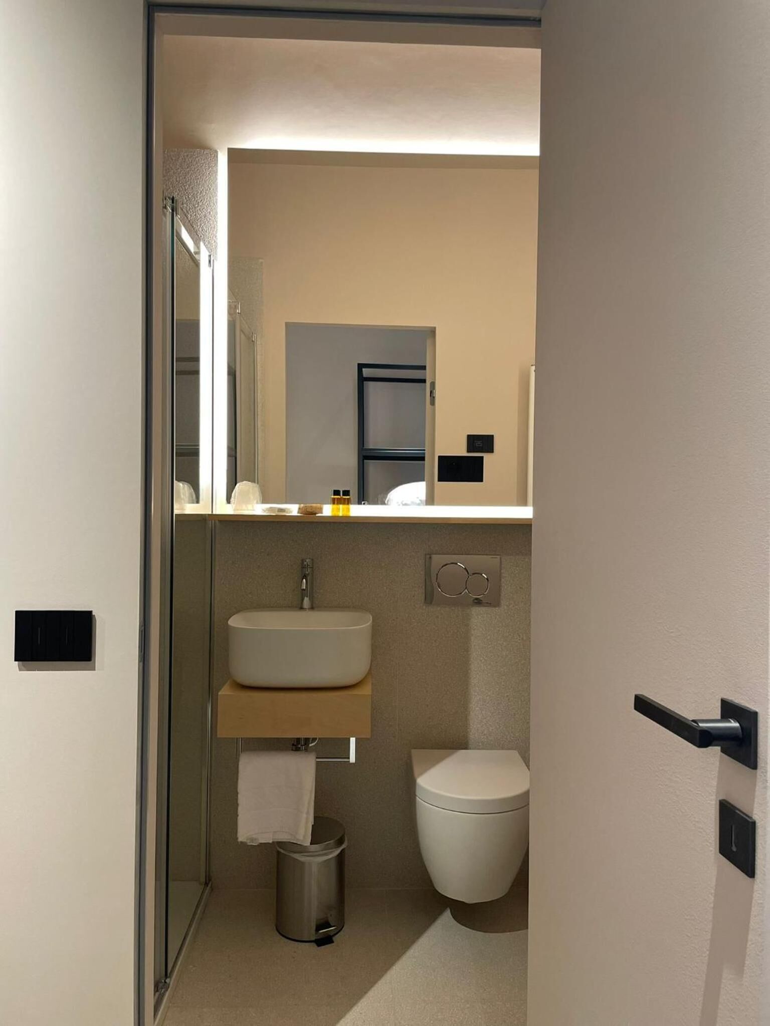 shower, free toiletries, hair dryer, bidet