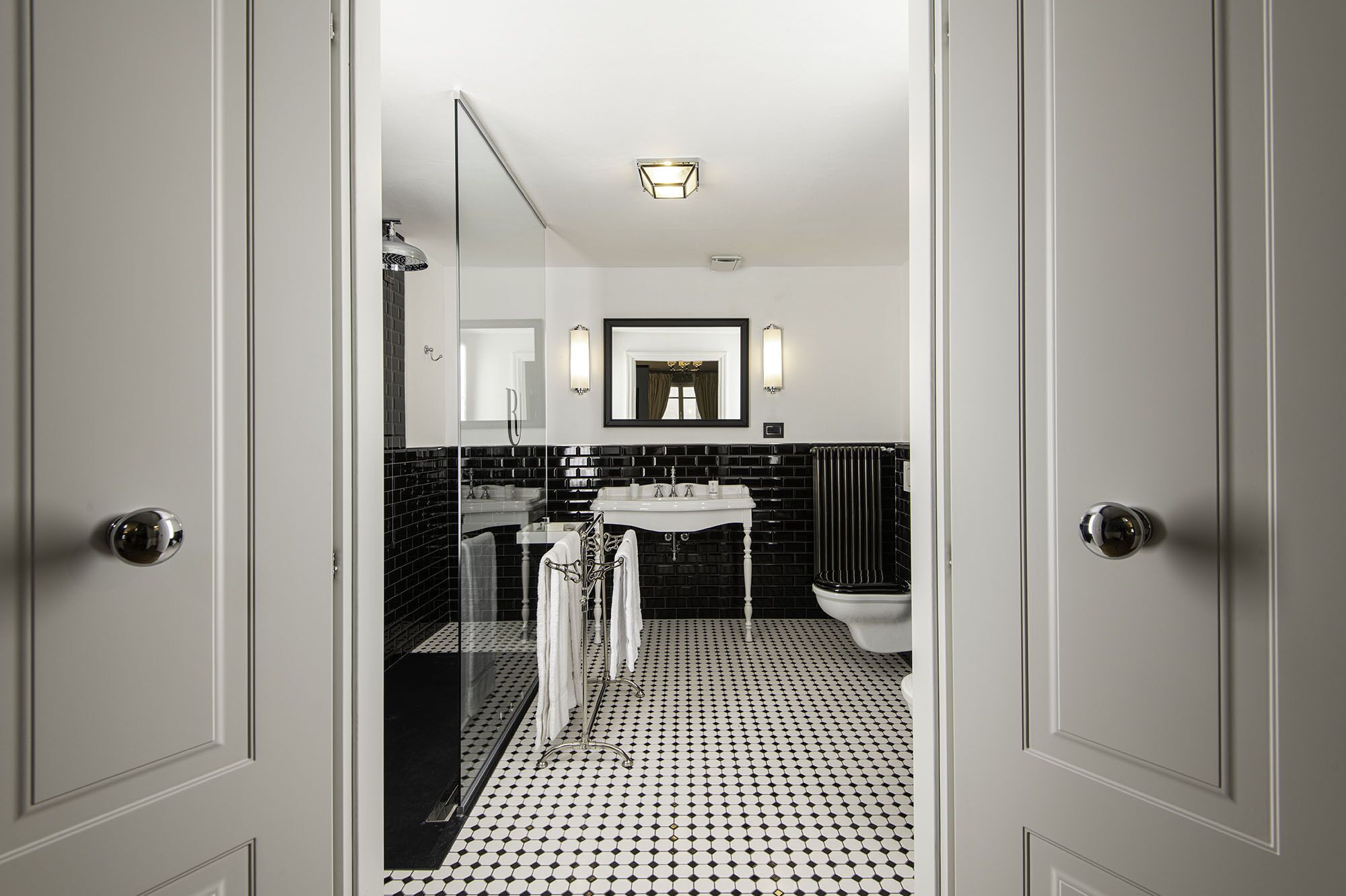 family studio suite | bathroom | free toiletries, hair dryer, bathrobes, slippers