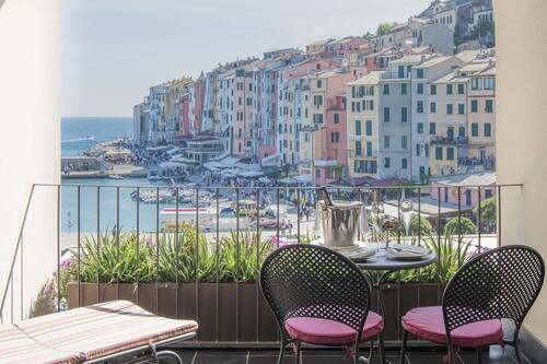 Suite júnior, 1 llit de matrimoni, terrassa, vistes al mar | Terrassa o pati