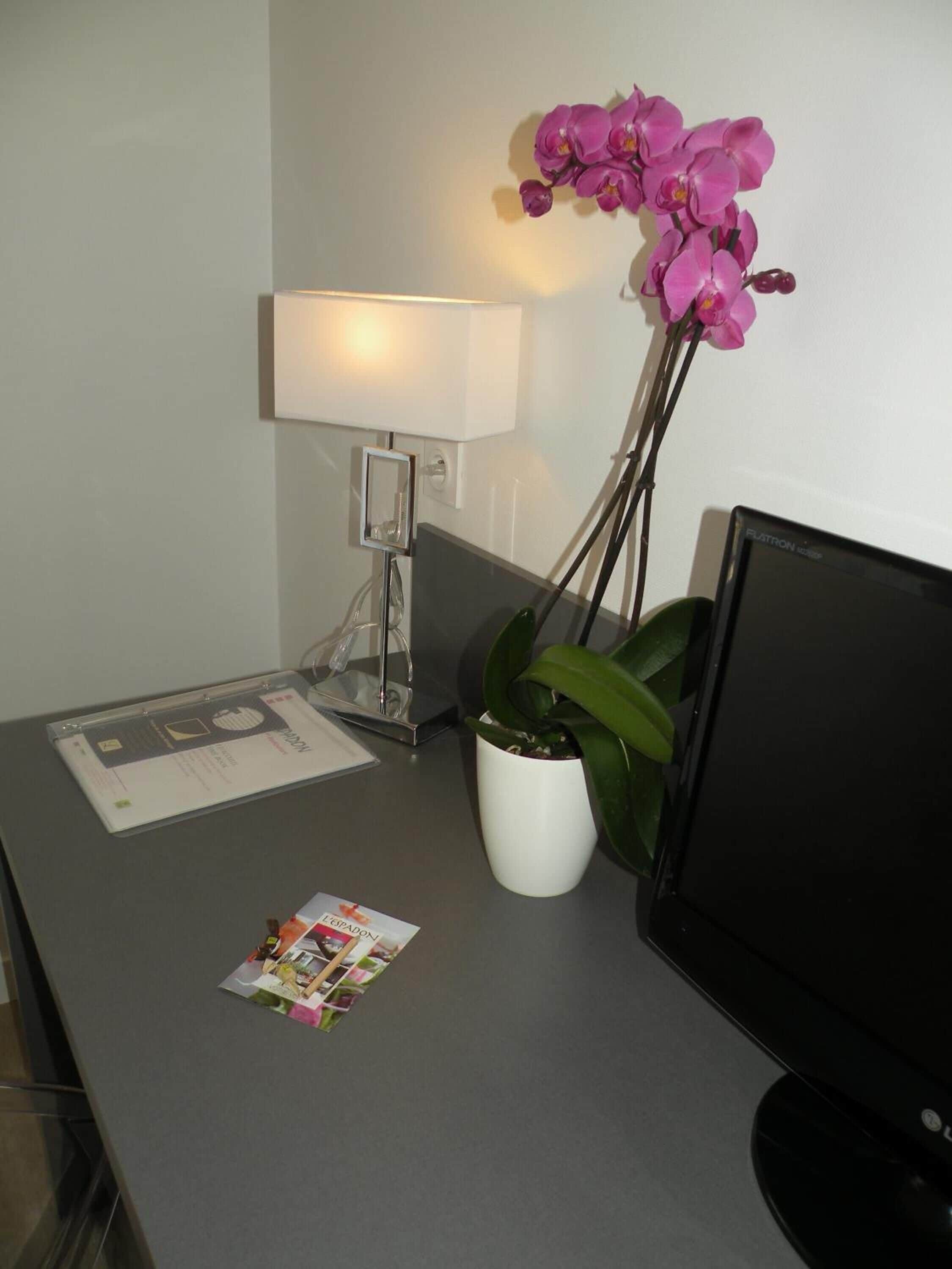 premium bedding, individually decorated, individually furnished, desk