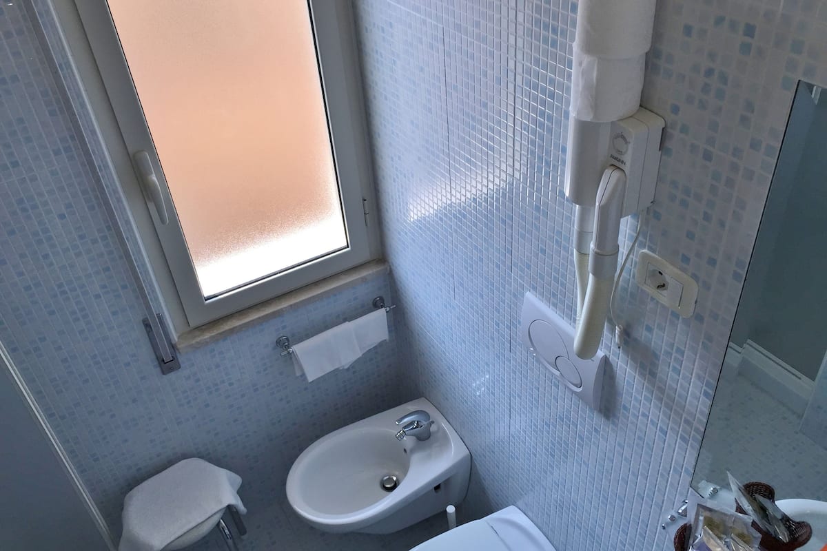 classic double or twin room | bathroom | shower, free toiletries, hair dryer, bidet