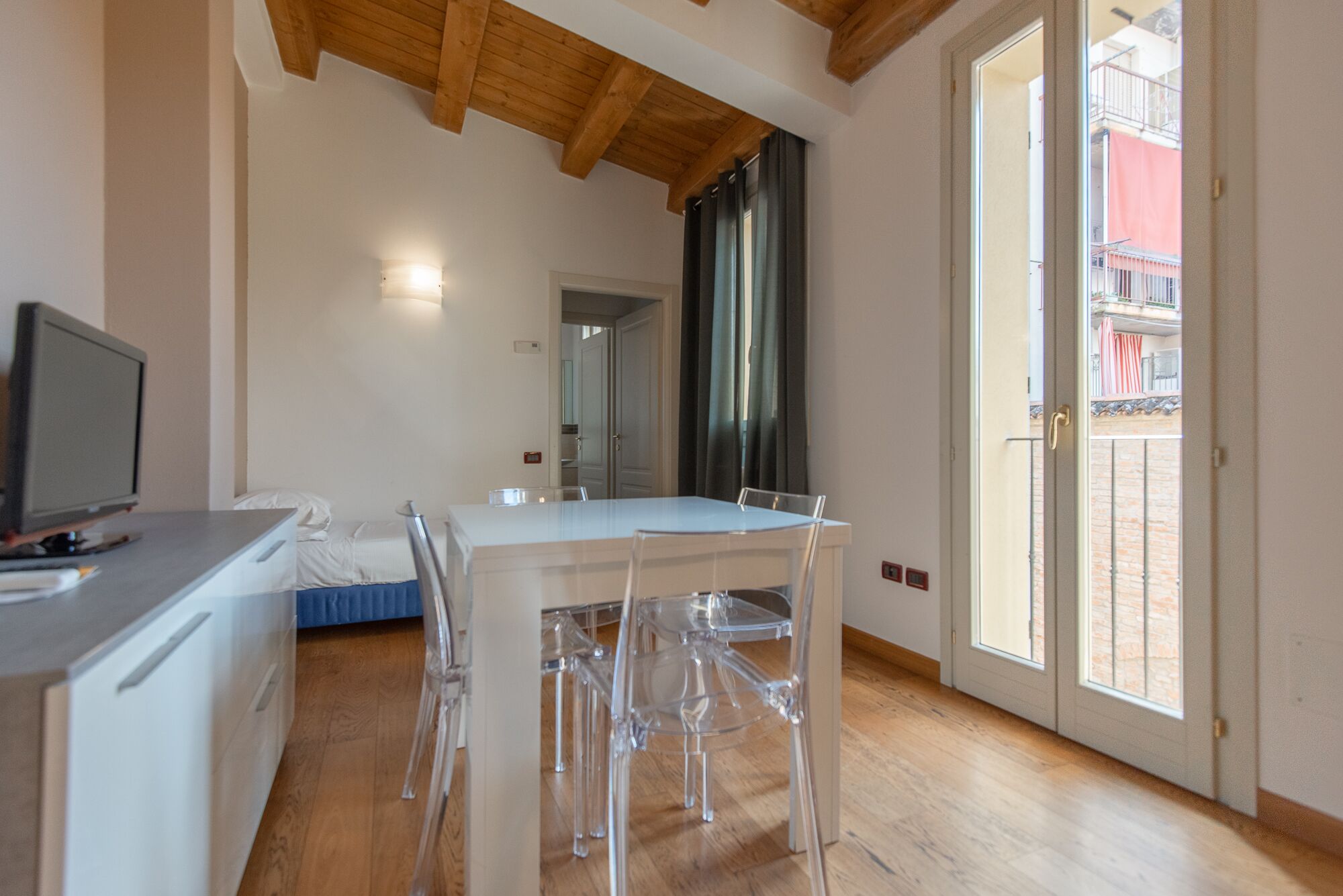 Apartment, 1 Bedroom | Living area | 55-inch Smart TV with digital channels, TV, first-run movies