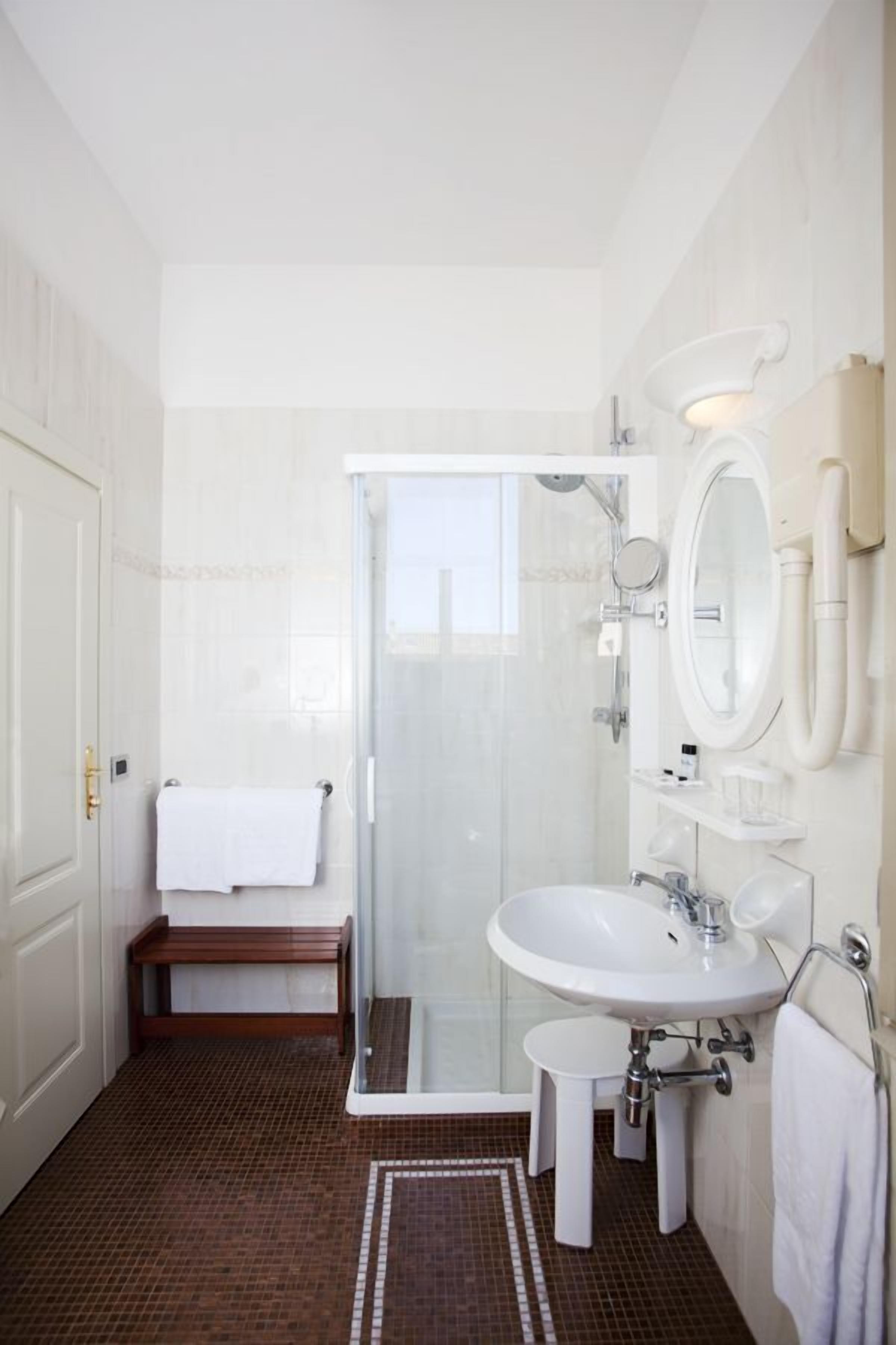 free toiletries, hair dryer, bathrobes, bidet