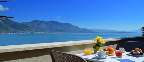 Blick von der Unterkunft