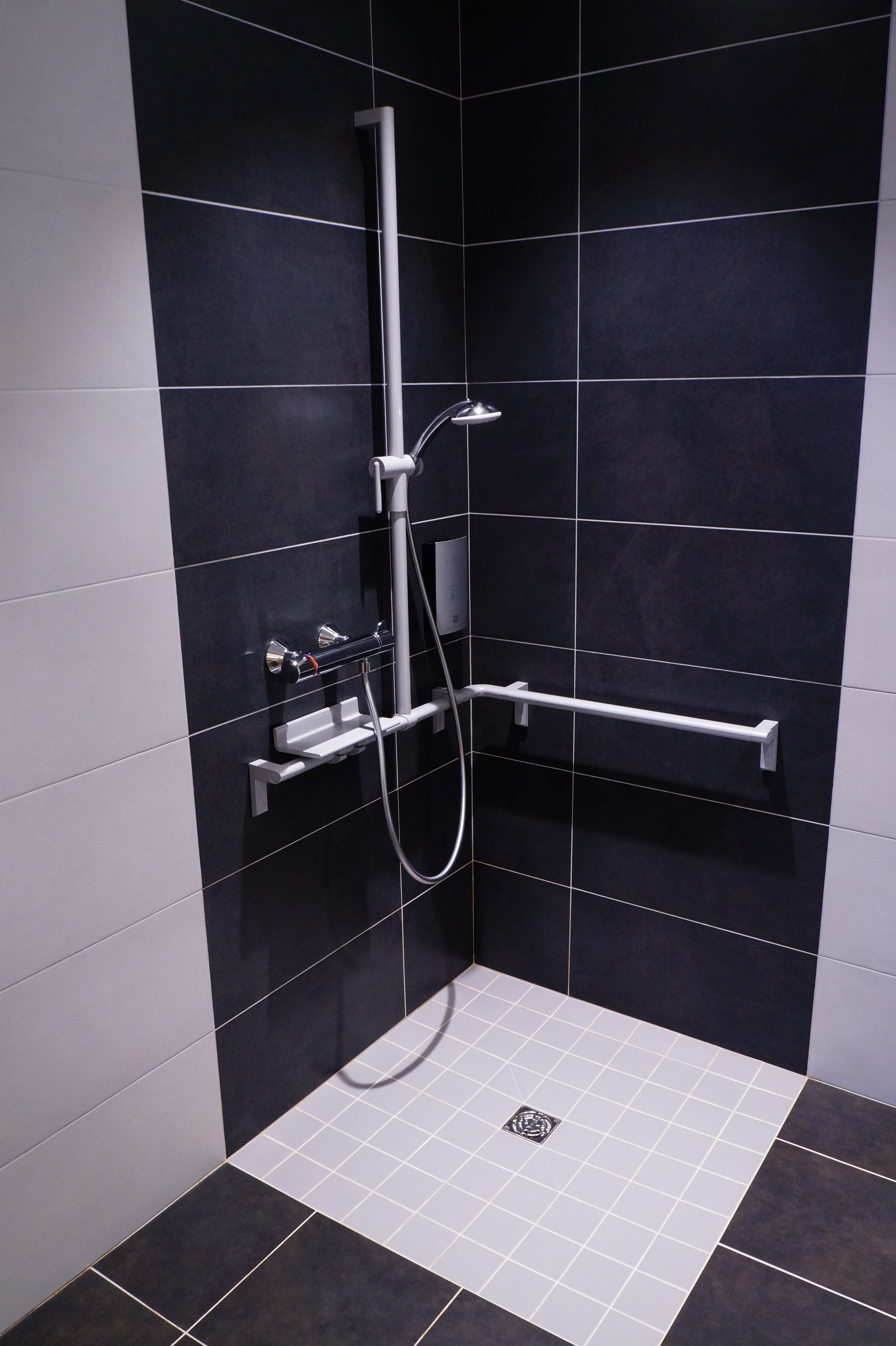 comfort room, accessible, city view | bathroom shower