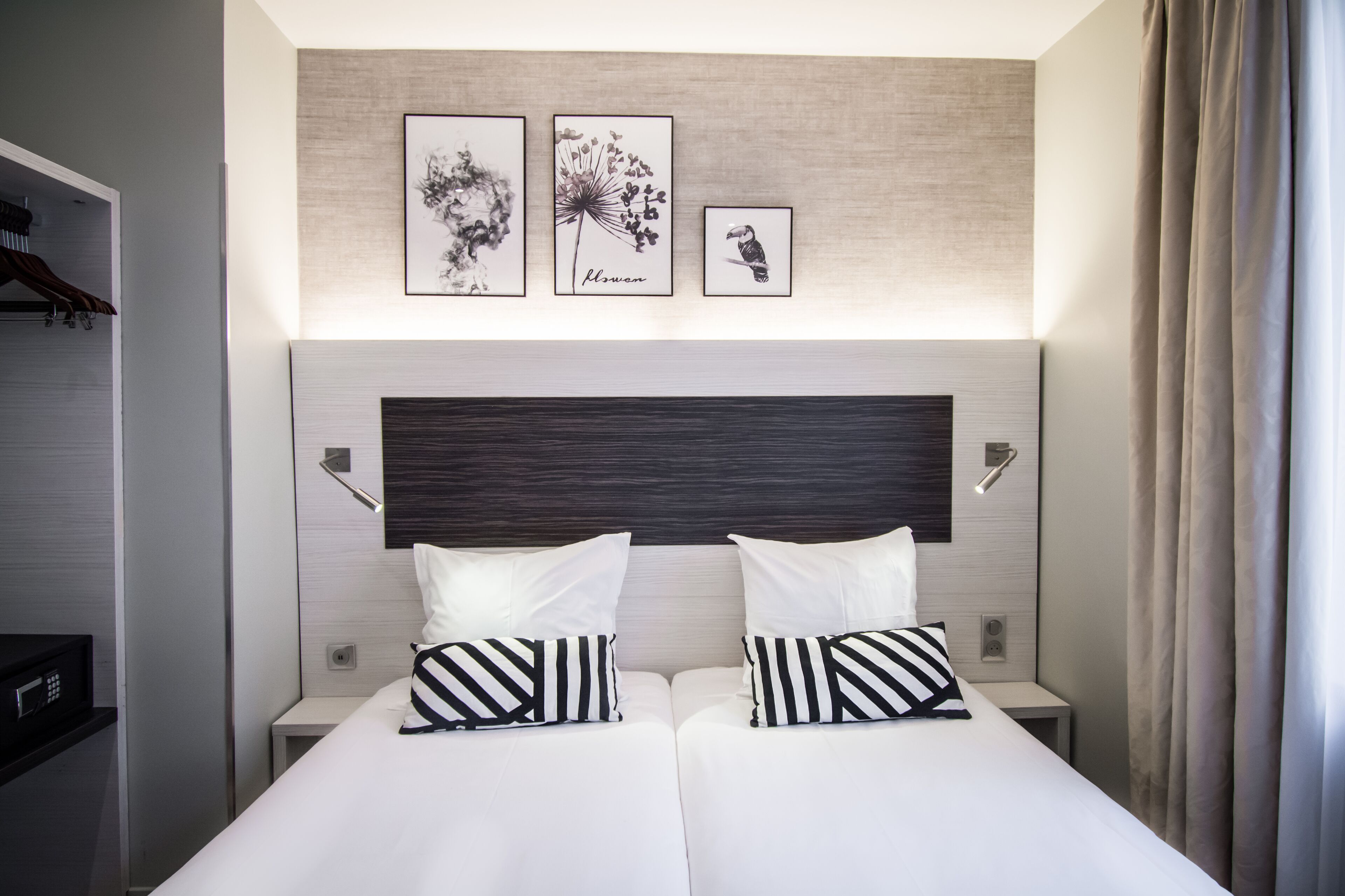 triple room | in-room safe, desk, blackout curtains, soundproofing