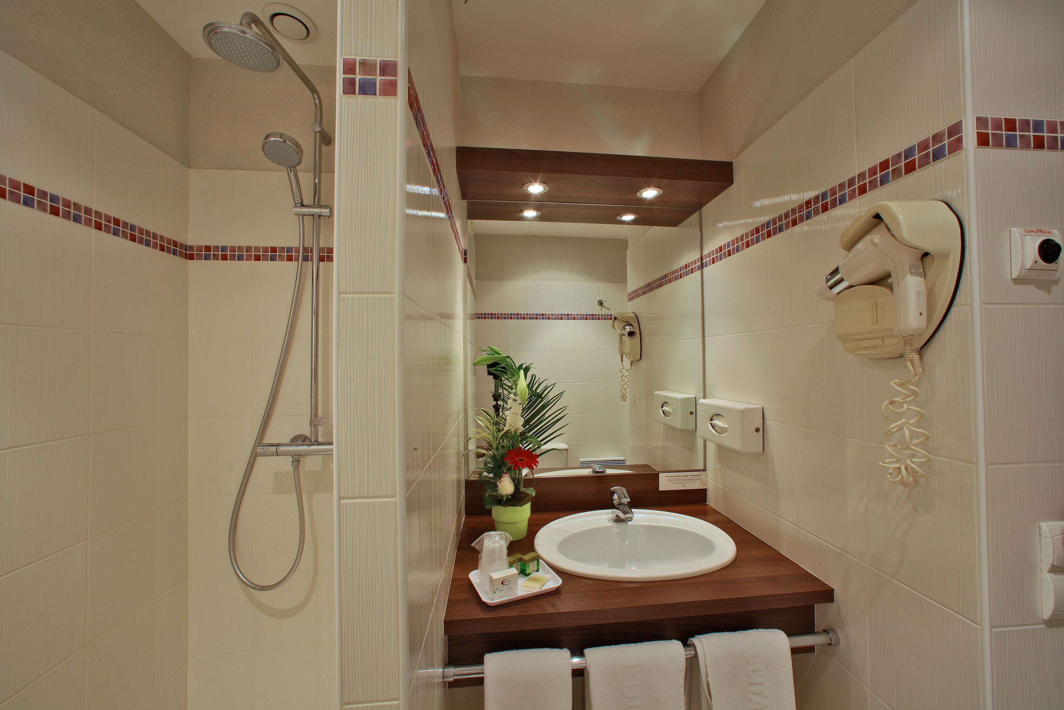 classic room, 1 double bed | bathroom | eco-friendly toiletries, hair dryer, towels
