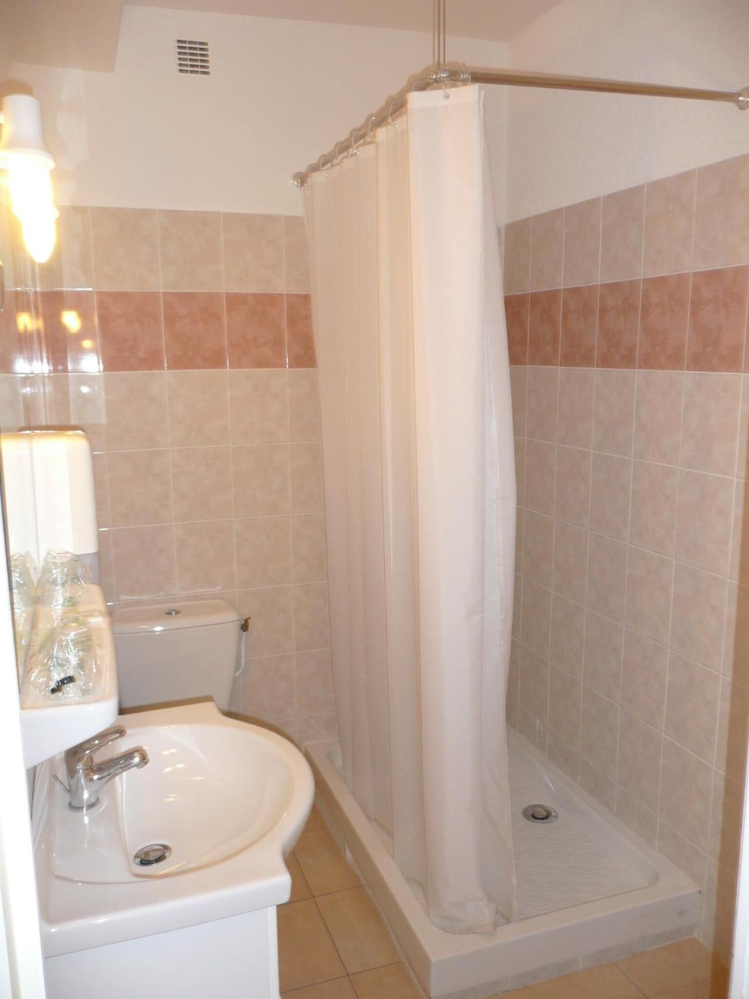 free toiletries, hair dryer, towels