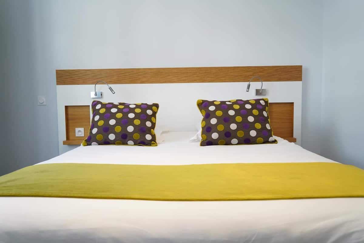 1 bedroom, premium bedding, individually decorated, desk