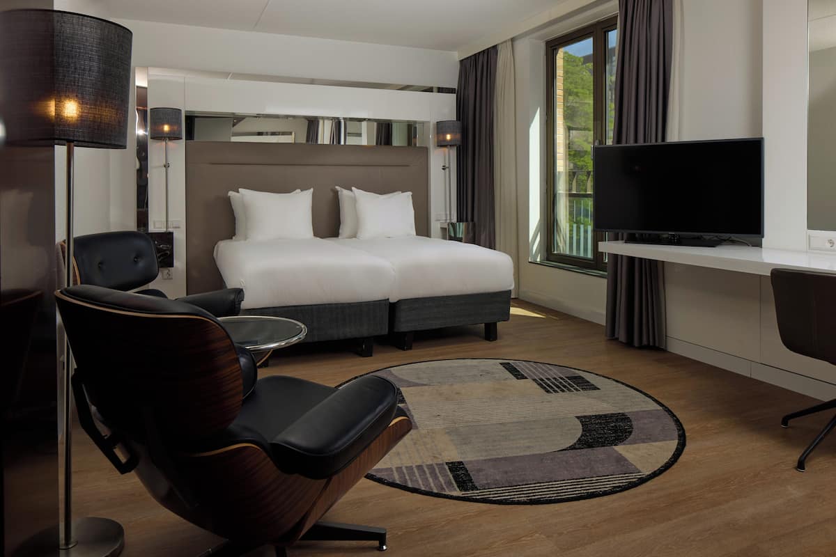 Draps en coton égyptien, literie de qualité supérieure, minibar