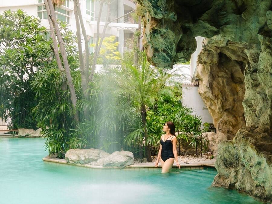 Outdoor pool, open 7:00 AM to 8:00 PM, sun loungers