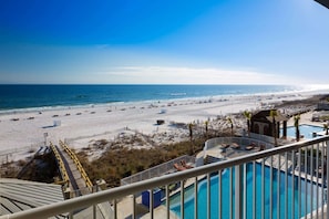 Indoor pool, outdoor pool, pool umbrellas, sun loungers