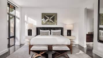Ropa de cama de alta calidad y minibar