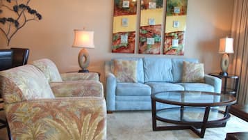 Two bedroom Two Bathroom Condo | Living area | TV