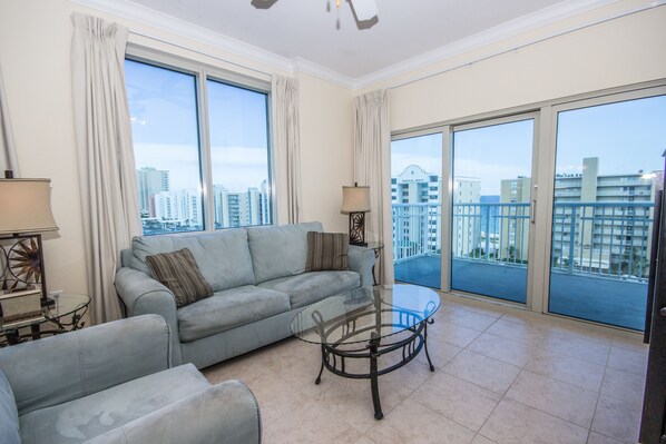 Two bedroom Two Bathroom Condo | Living area | TV