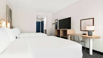 Hypo-allergenic bedding available, in-room safe, desk