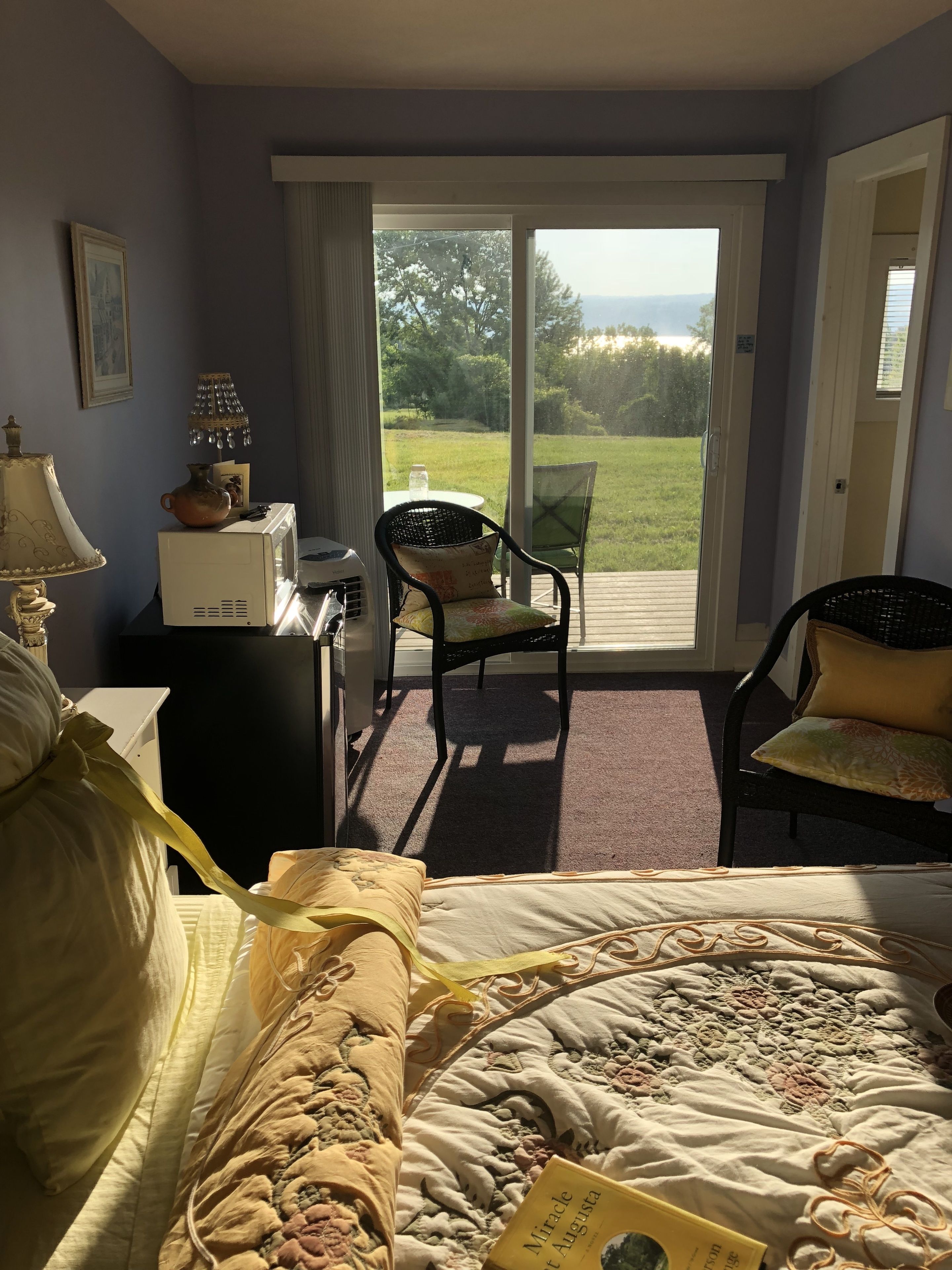 standard room, 1 queen bed, refrigerator & microwave, lake view | individually decorated, individually furnished, iron/ironing board