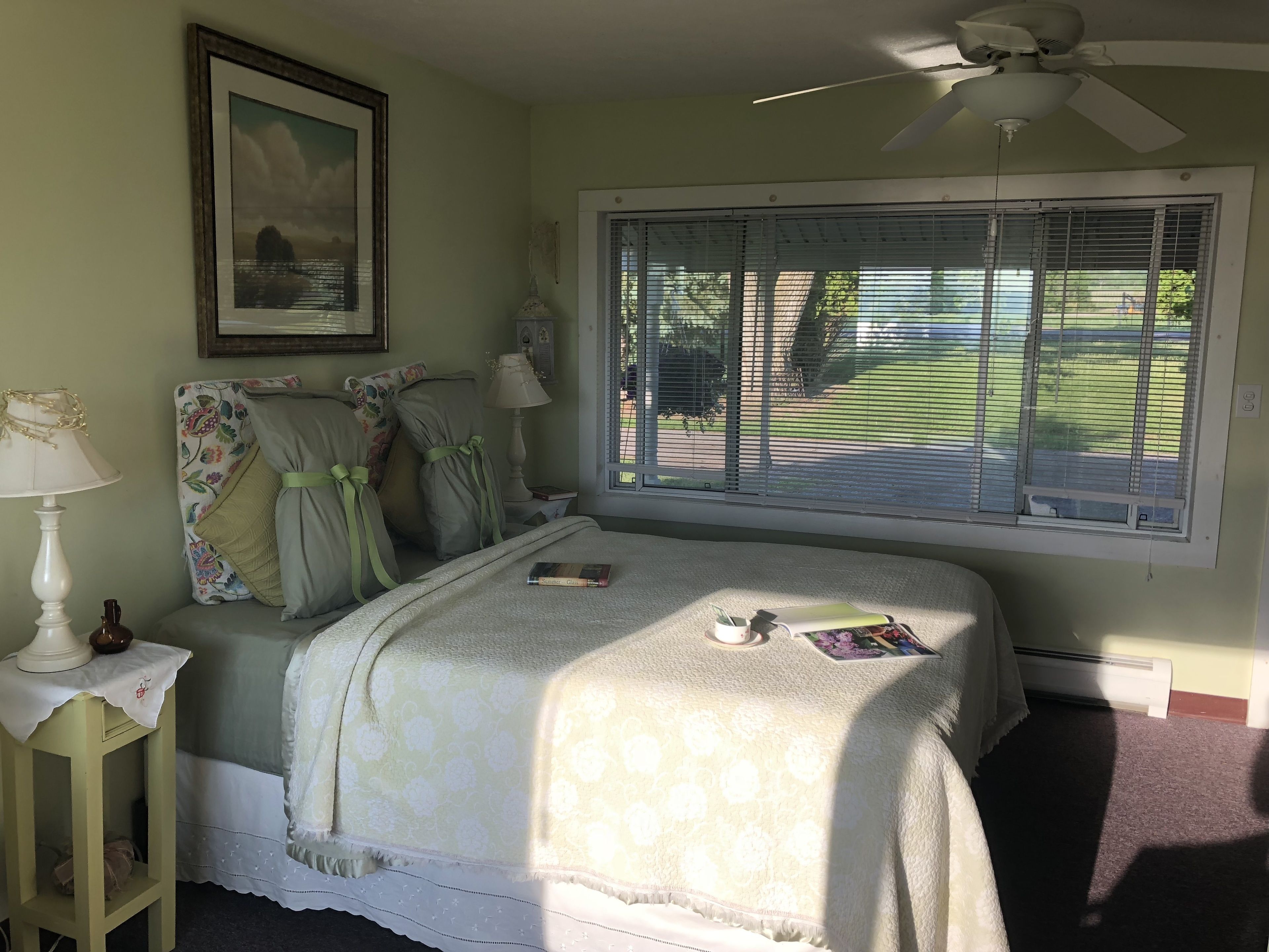 standard room, 1 queen bed, refrigerator & microwave, lake view | individually decorated, individually furnished, iron/ironing board