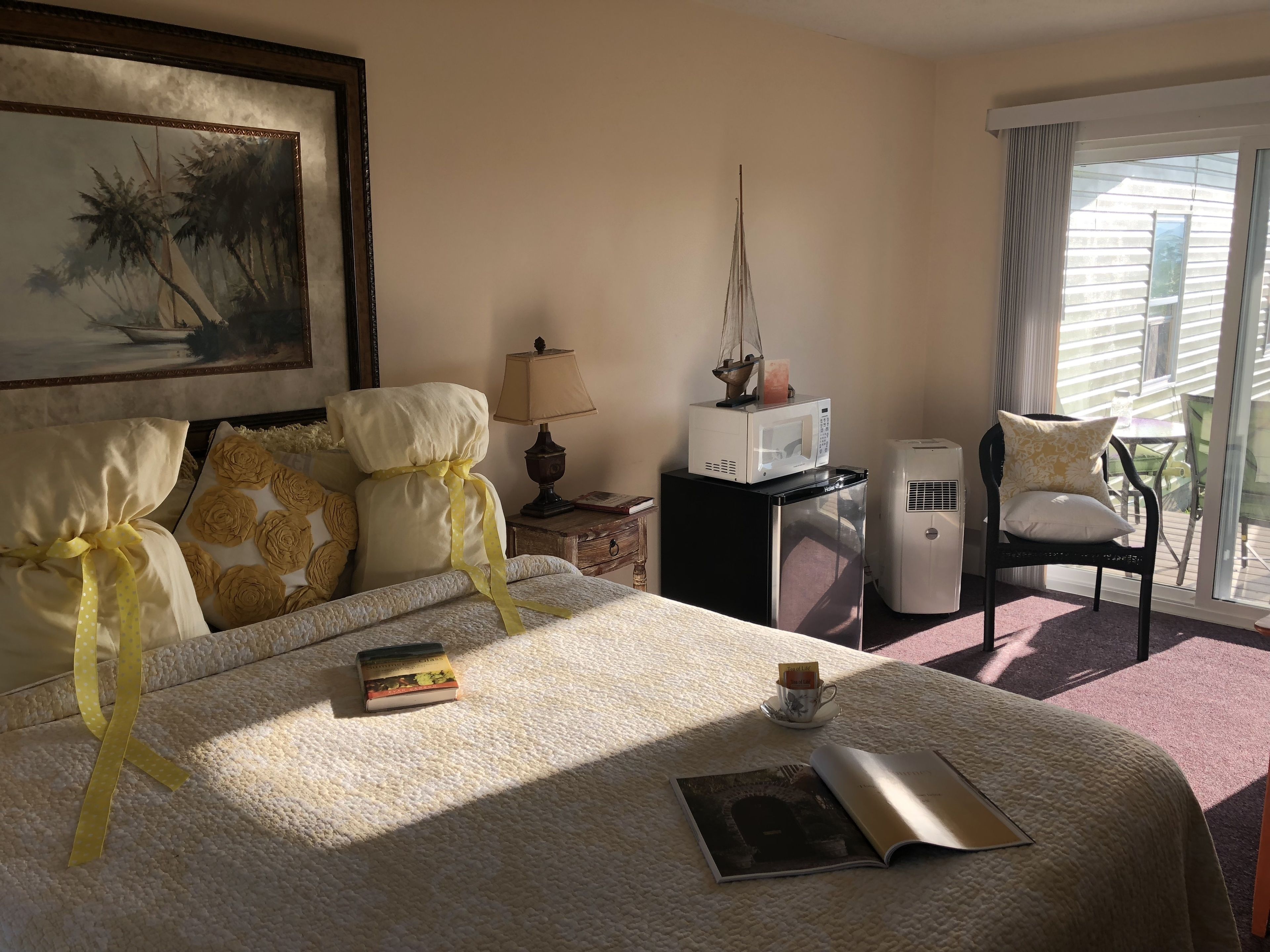 standard room, 1 queen bed, refrigerator & microwave, lake view | individually decorated, individually furnished, iron/ironing board