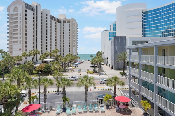 Vue depuis lâhĂ©bergement