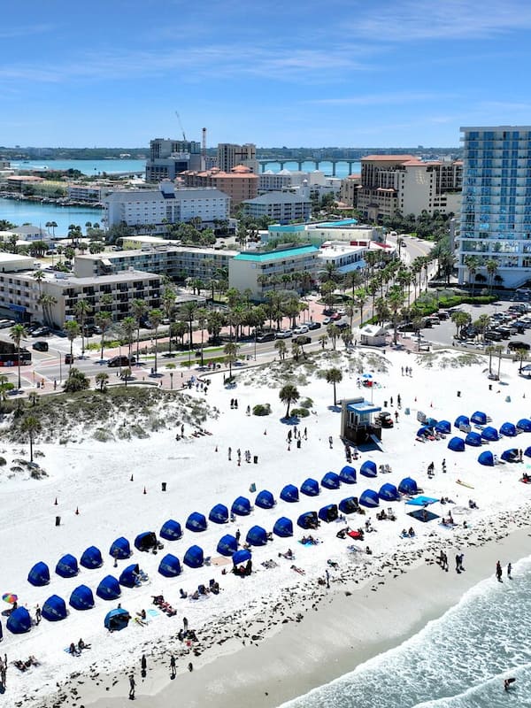 Beach nearby, white sand
