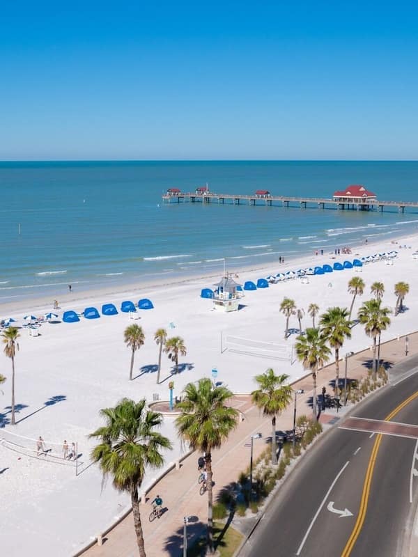 Beach nearby, white sand