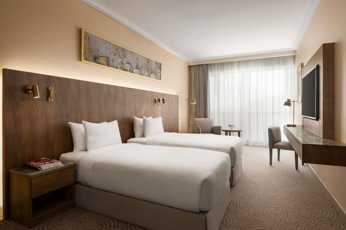 Ropa de cama de alta calidad y minibar