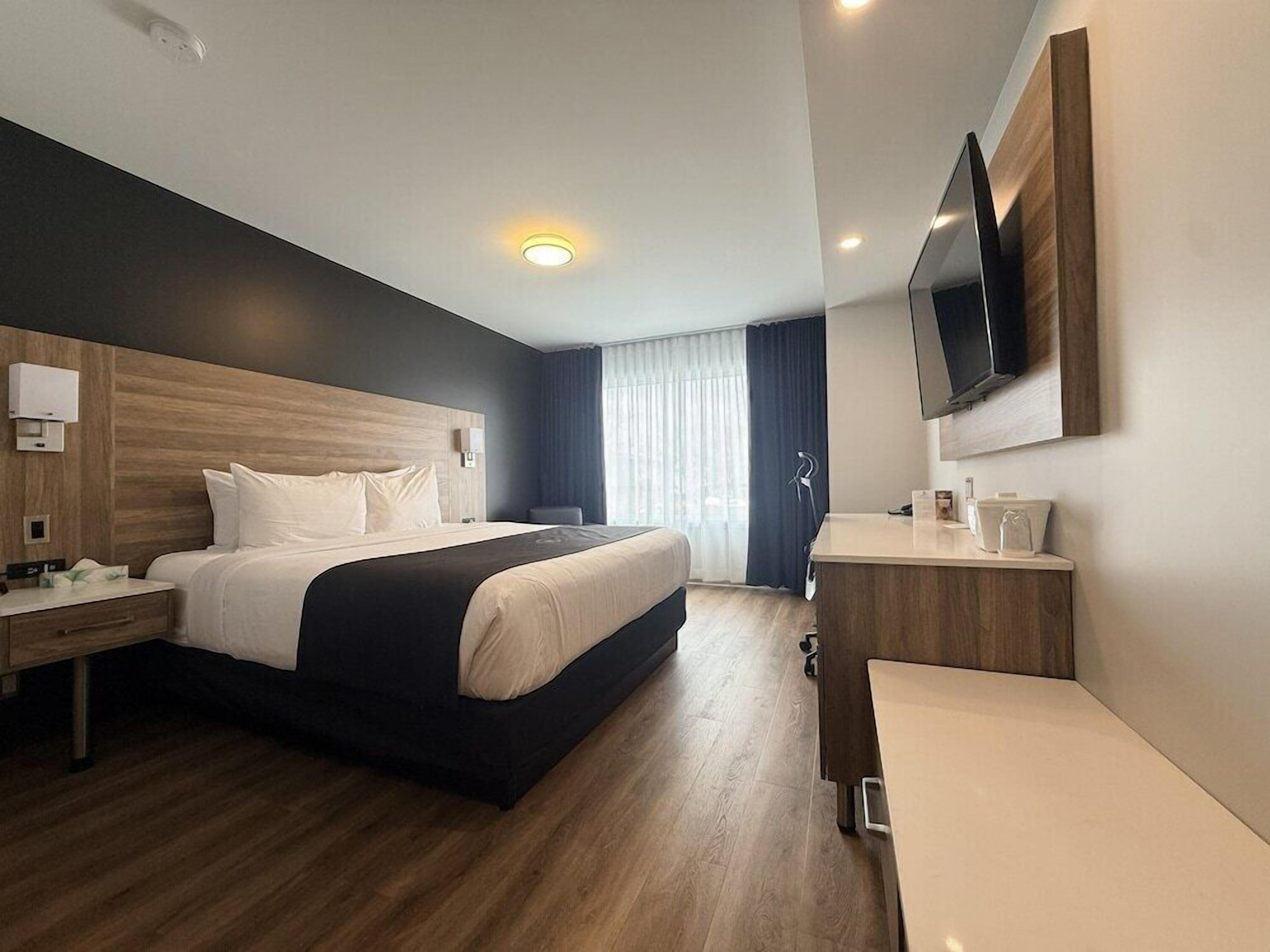 Ropa de cama de alta calidad, muebles diferentes y escritorio 