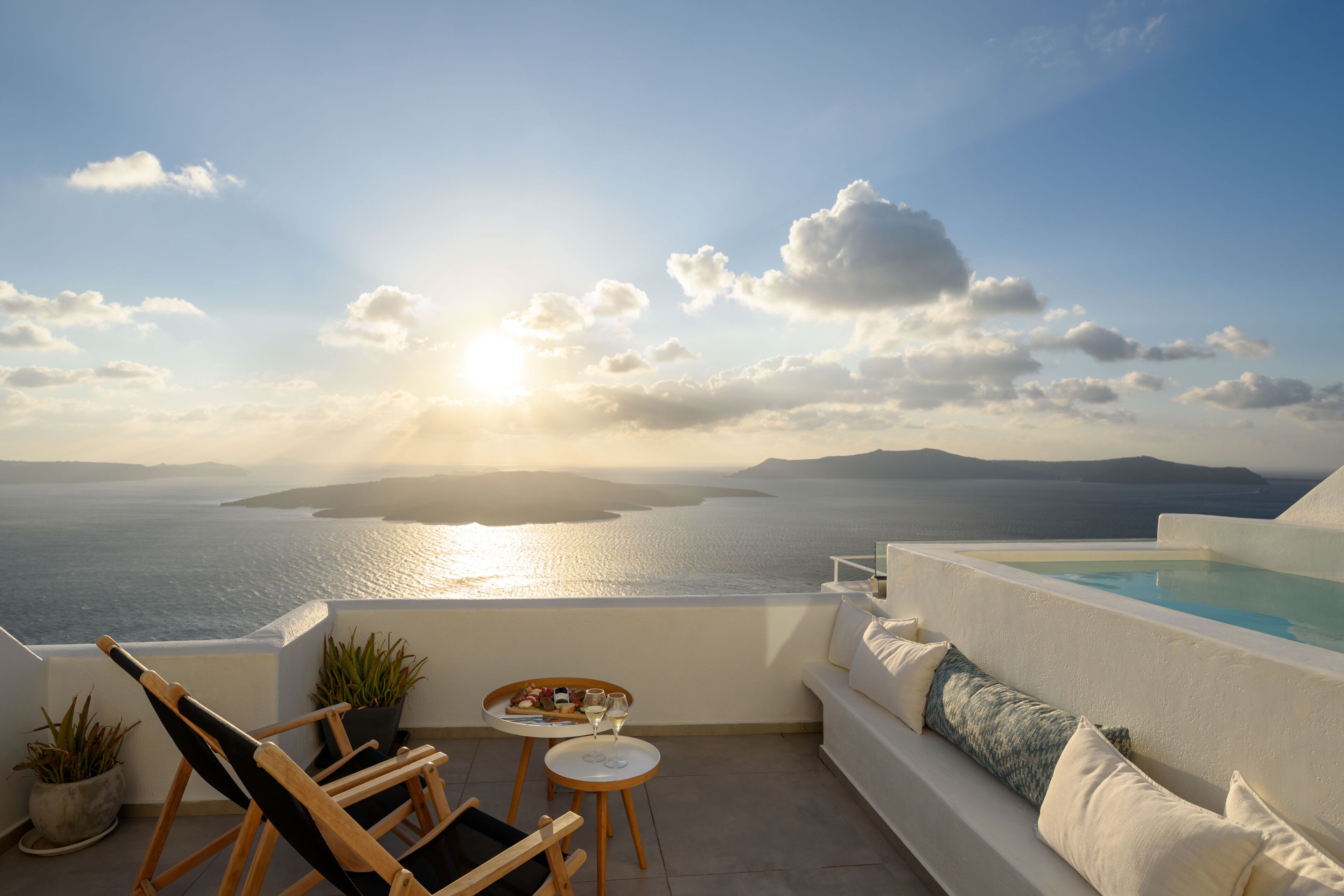 Suite, Balcony (Outdoor Jetted tub Caldera view ) | Premium bedding, minibar, in-room safe, free WiFi