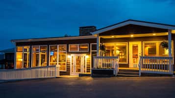 Front of property – evening/night