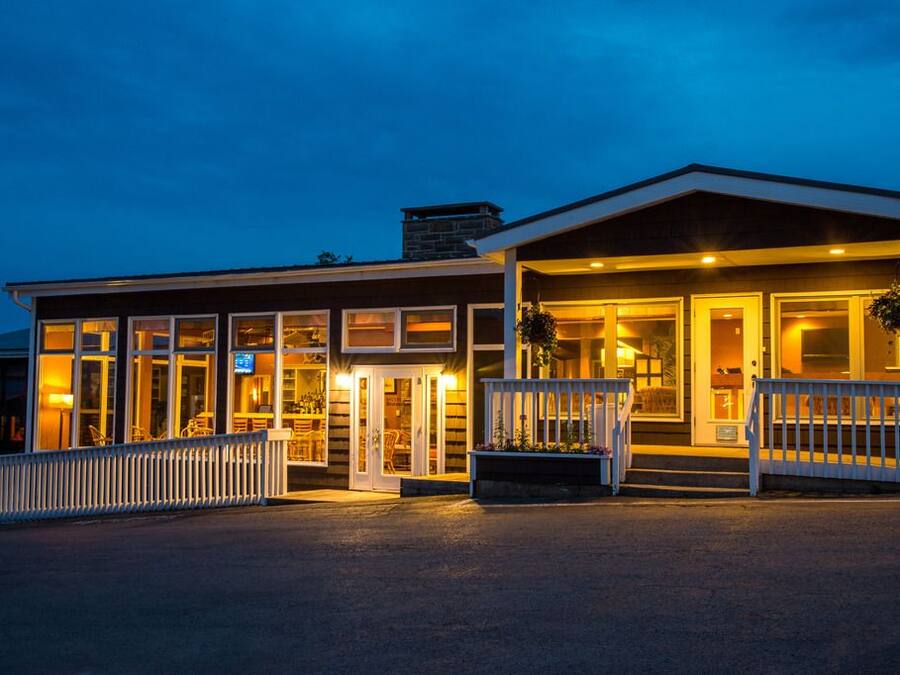 Front of property - evening/night