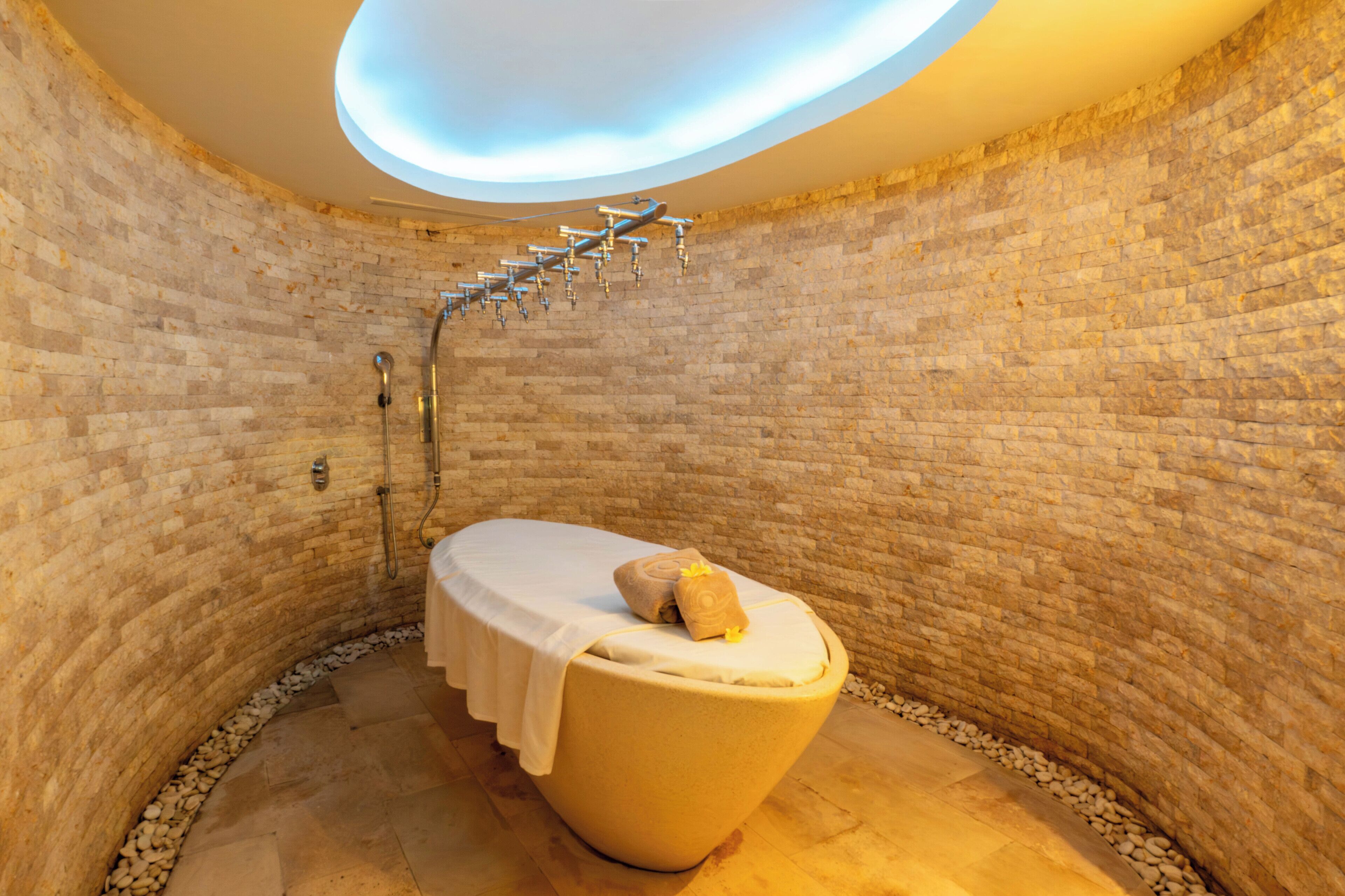 Salas de tratamientos para parejas, sauna, baño turco 