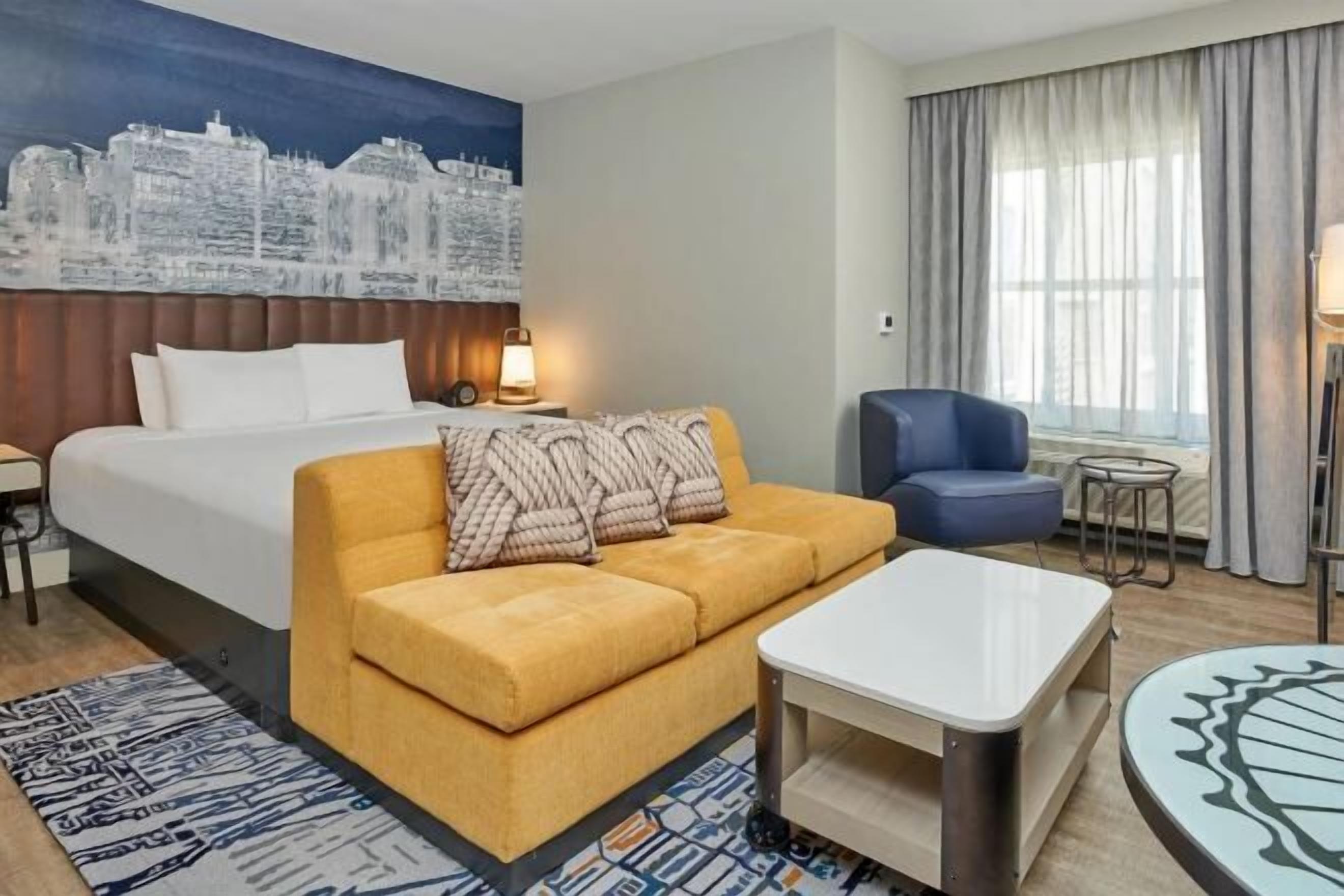 Egyptian cotton sheets, premium bedding, pillow-top beds, minibar