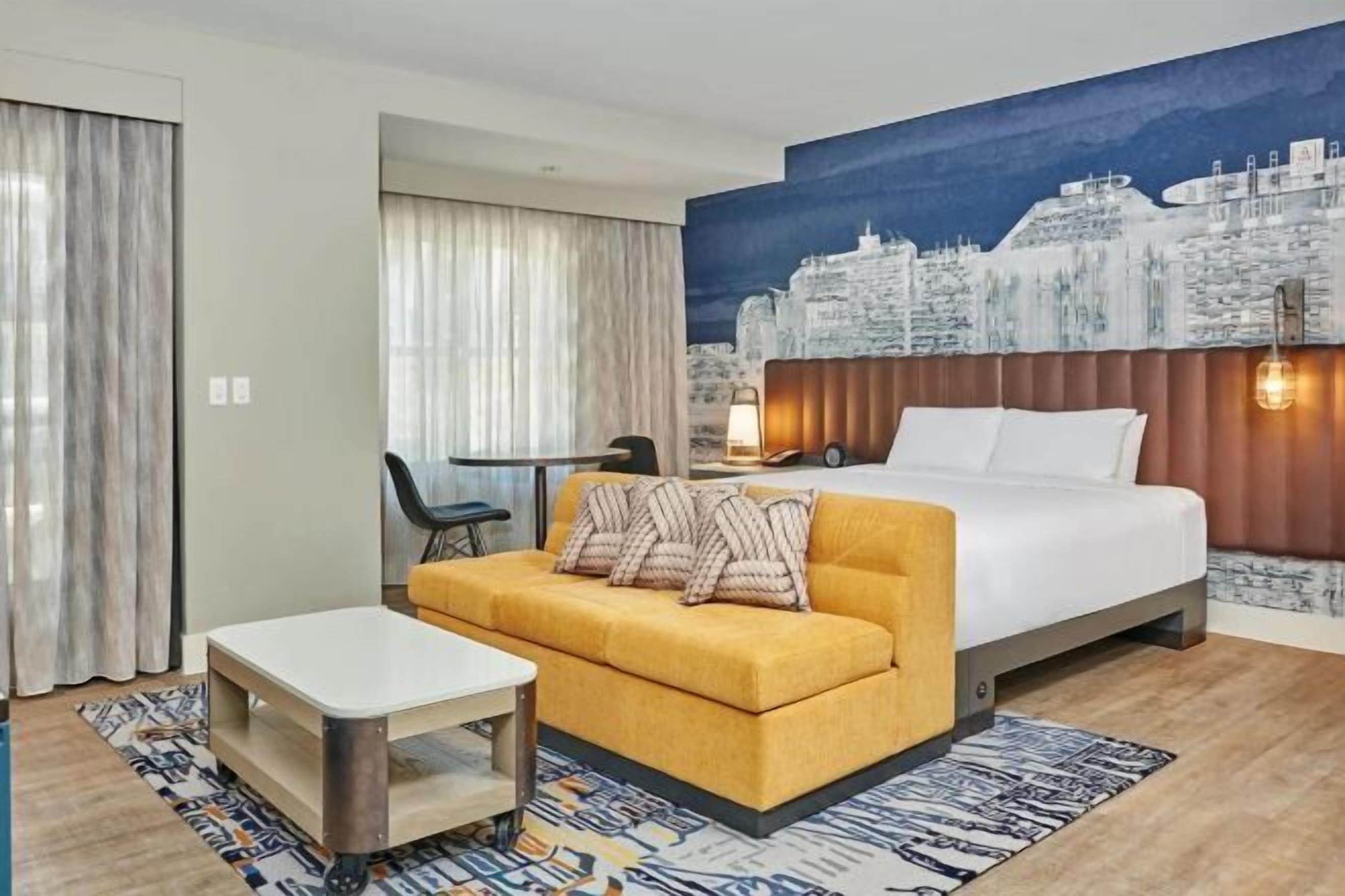 Egyptian cotton sheets, premium bedding, pillow-top beds, minibar