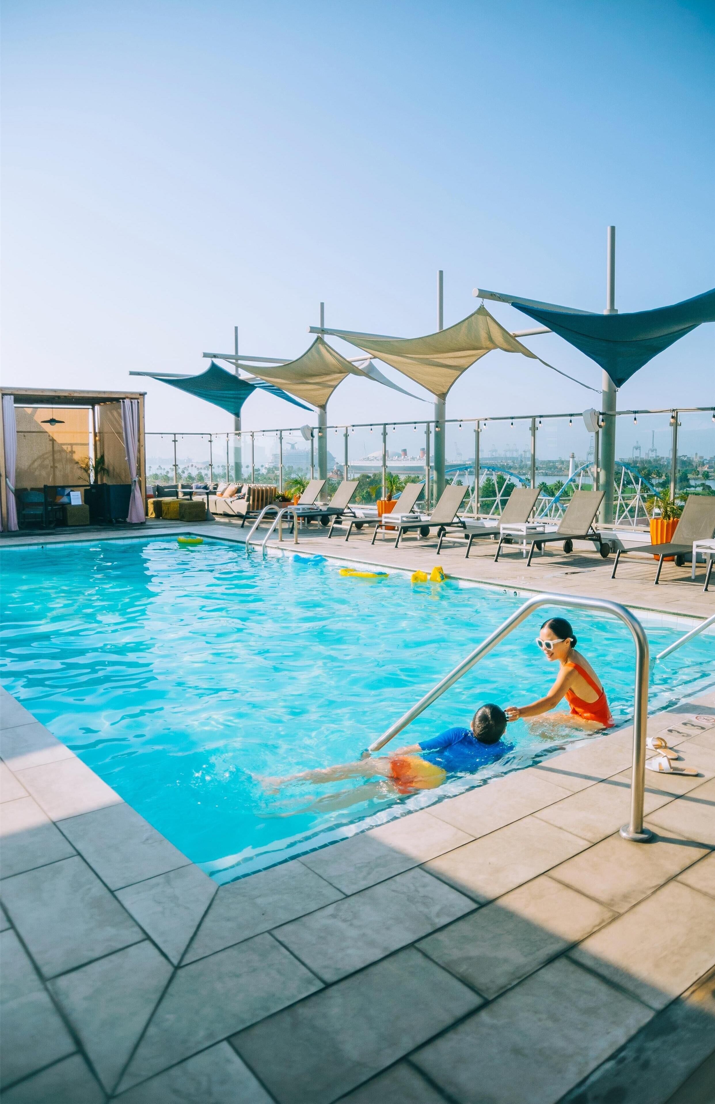 Outdoor pool, cabanas (surcharge), sun loungers
