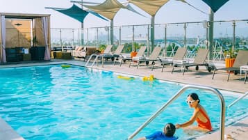 Outdoor pool, cabanas (surcharge), sun loungers