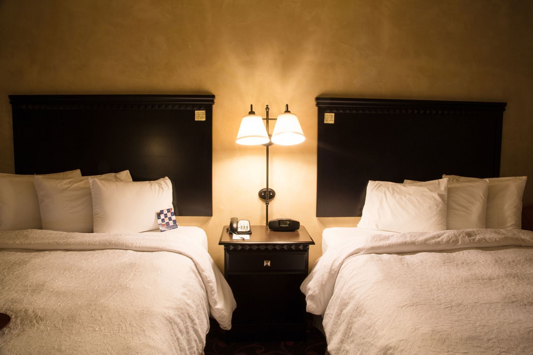 Blackout curtains, iron/ironing board, free cots/infant beds, free WiFi