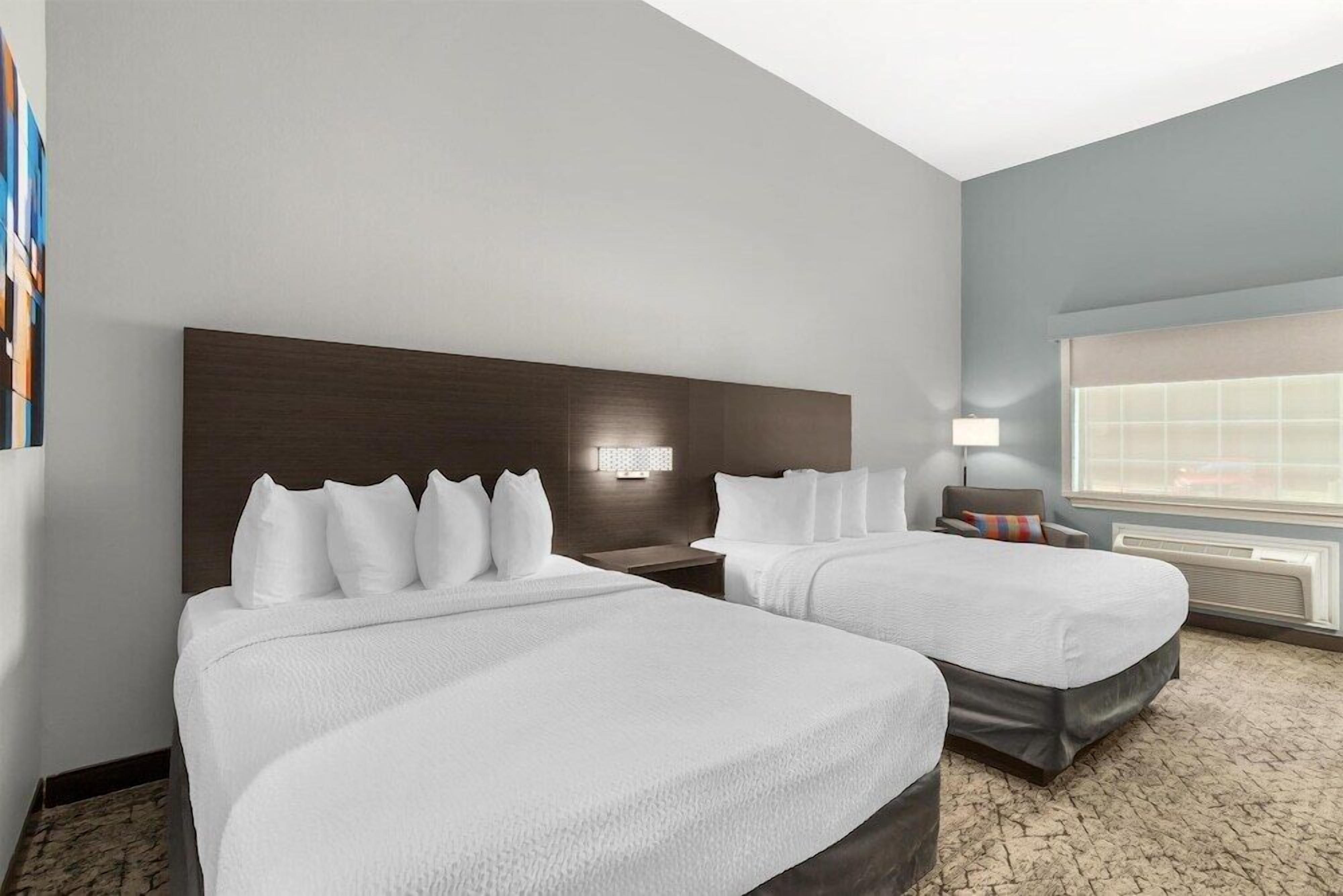 Pillowtop beds, in-room safe, individually decorated, desk