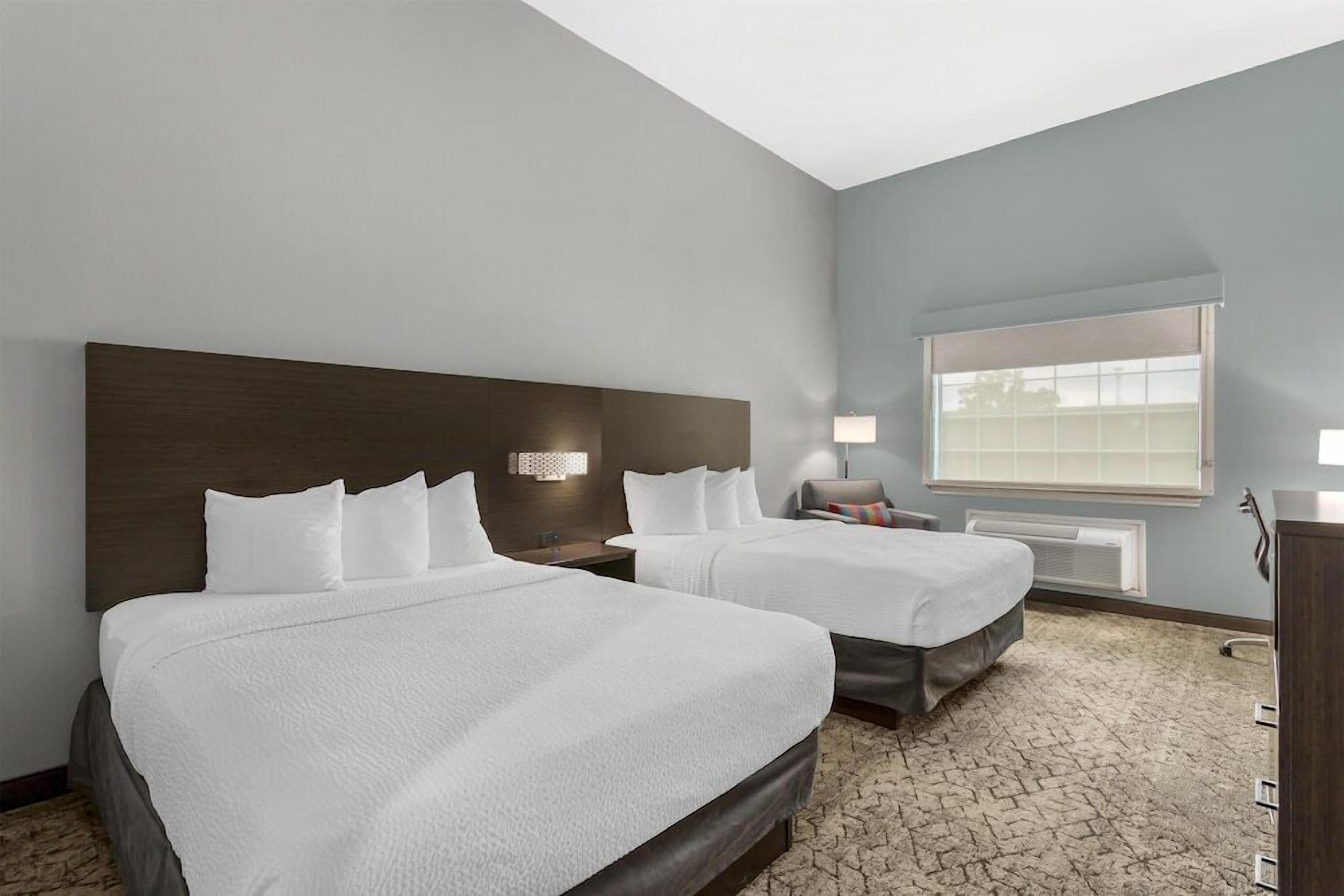 Pillowtop beds, in-room safe, individually decorated, desk