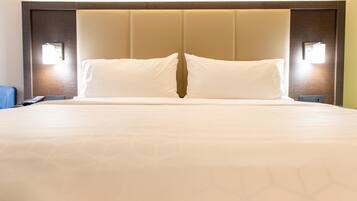In-room safe, desk, laptop workspace, blackout curtains