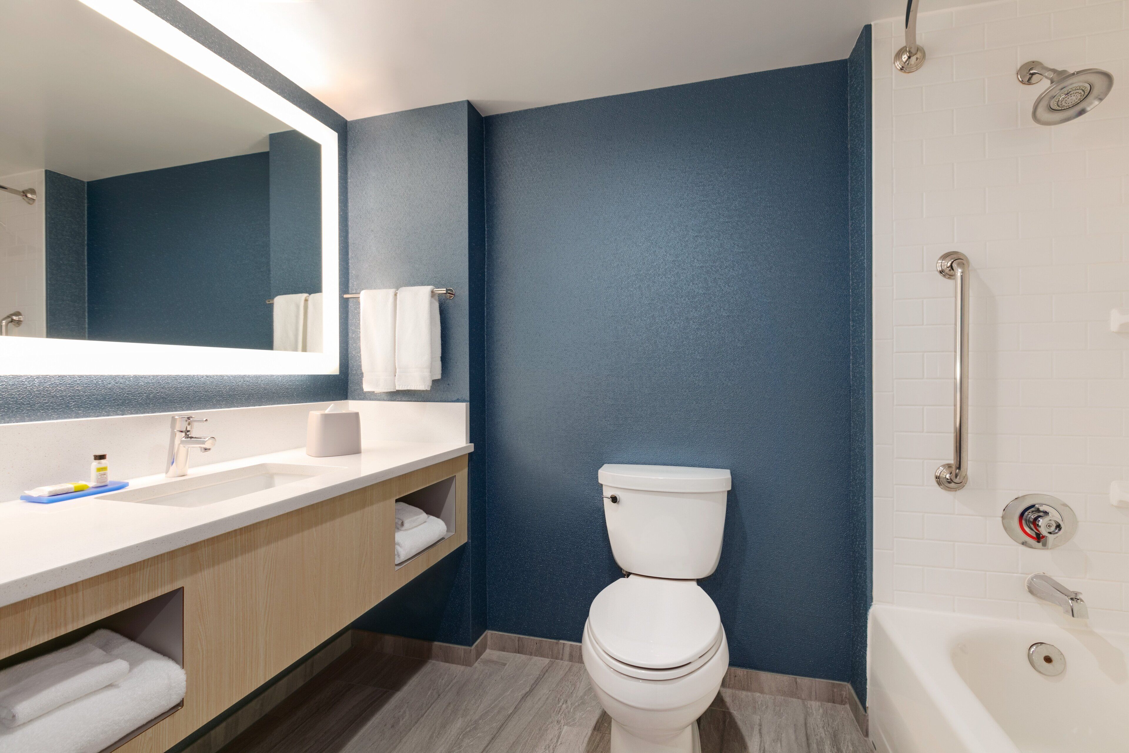 free toiletries, hair dryer, towels, soap