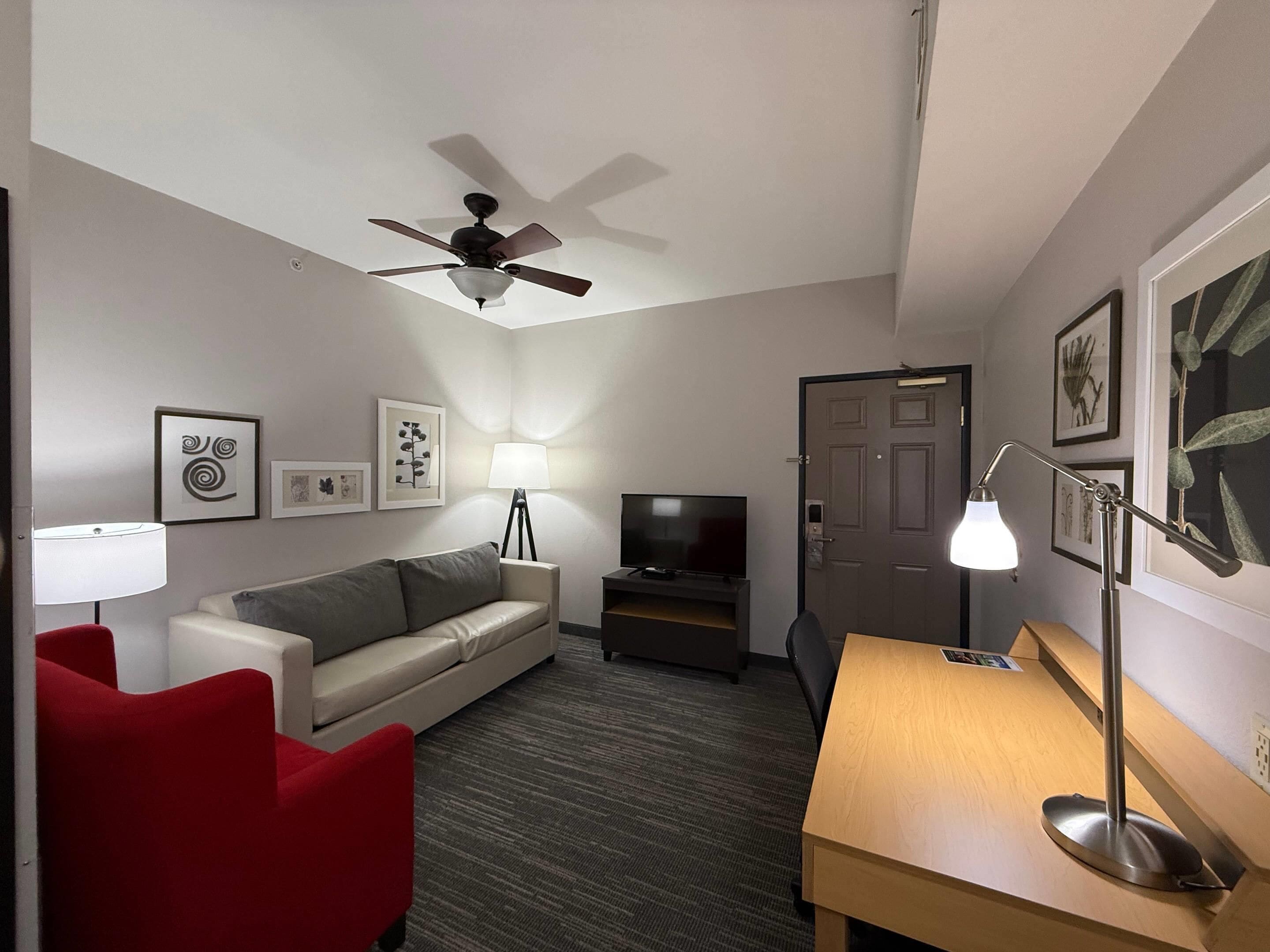 Suite, Multiple Beds, Non Smoking | In-room safe, desk, blackout curtains, iron/ironing board
