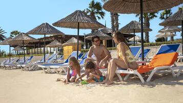 Private beach, free beach cabanas, sun loungers, beach umbrellas