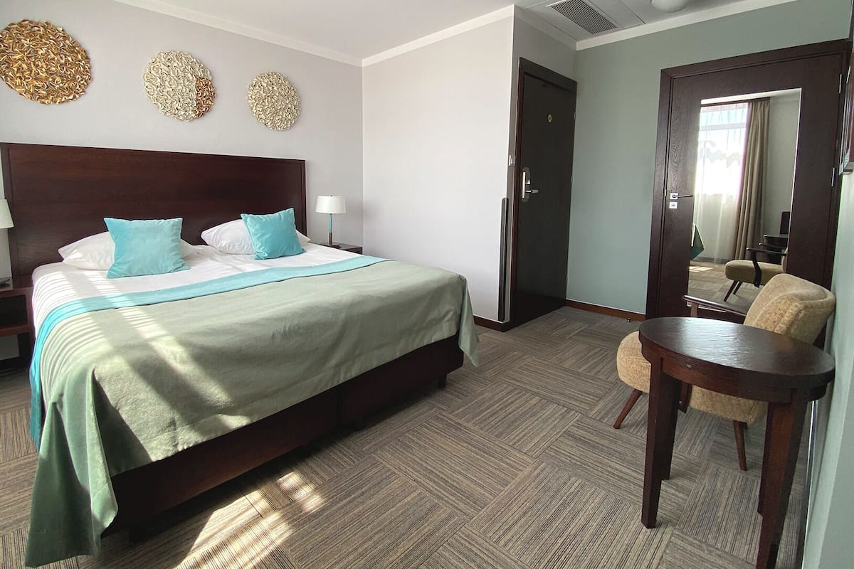 Kamar Double Klasik (Disability Access) | Brankas, meja kerja, kedap suara, dan setrika/meja setrika