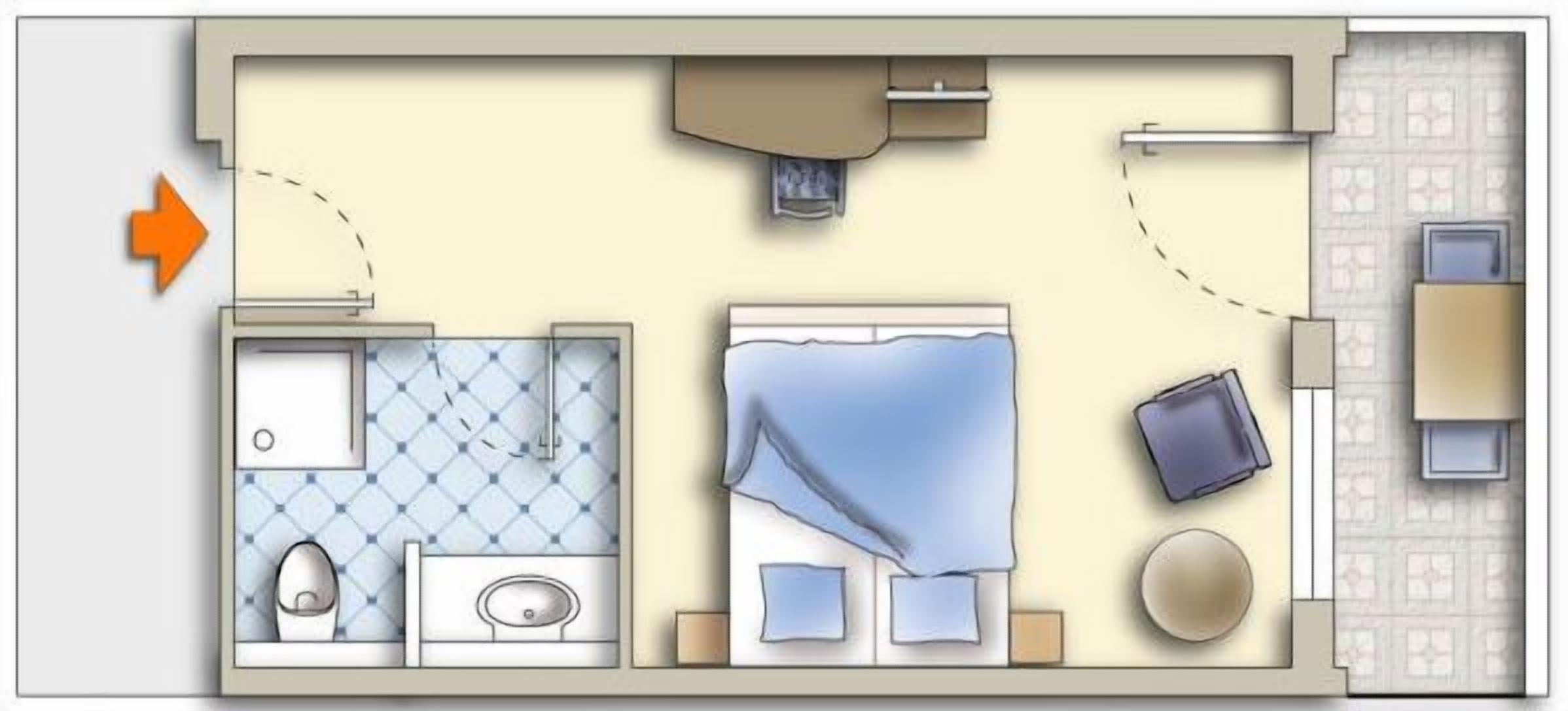 double room (österreich) | floor plan