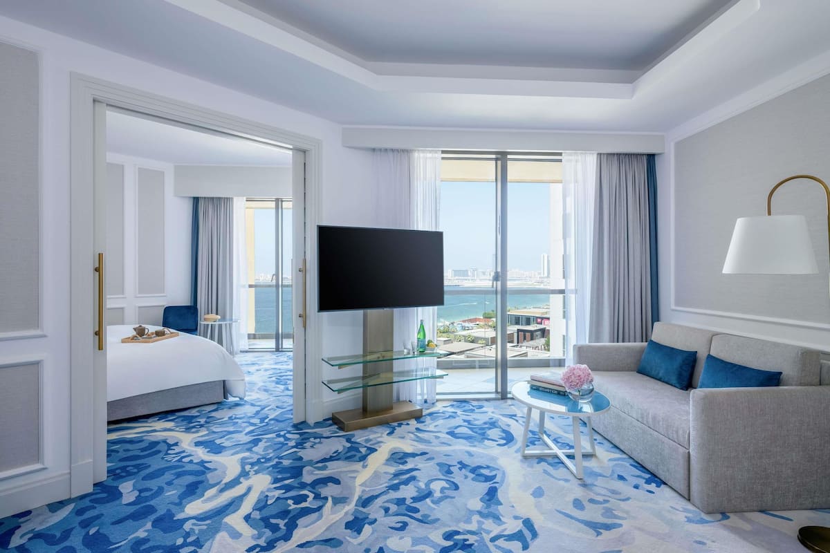 Junior Suite, 1 King Bed, Club lounge access, Partial Sea View | 1 bedroom, down duvets, minibar, in-room safe