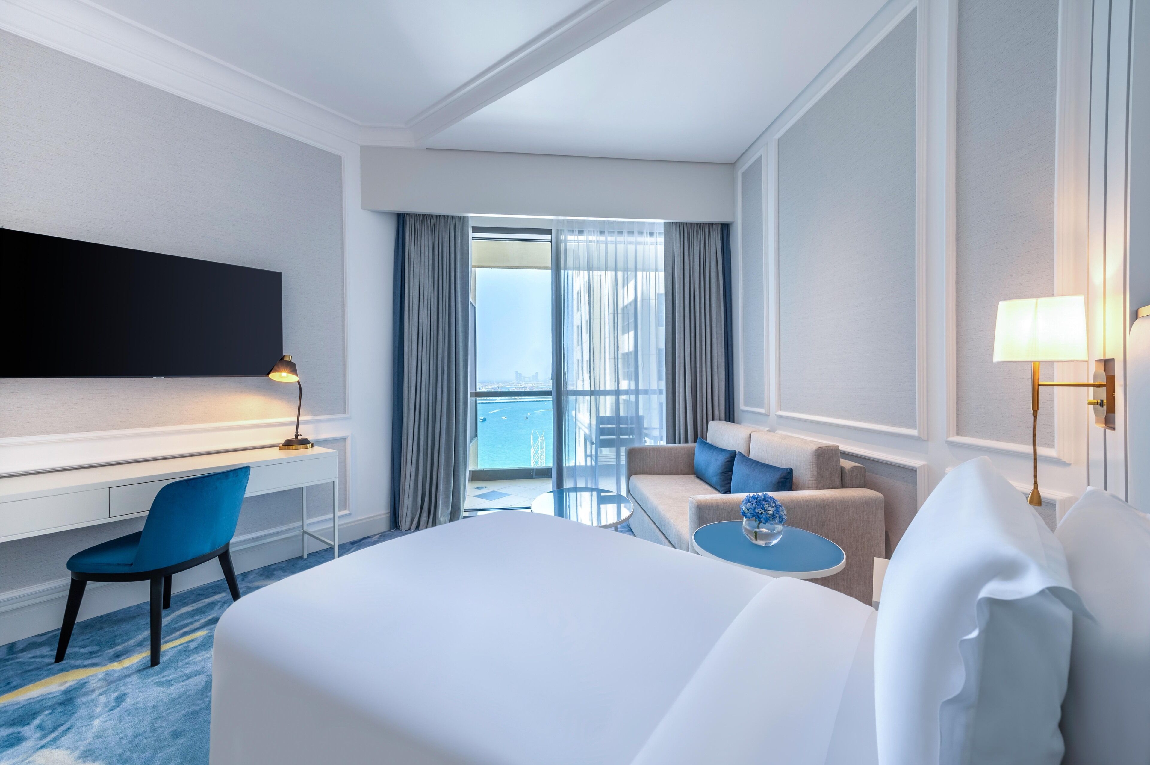 superior room, 2 single beds, balcony, partial sea view | view from room